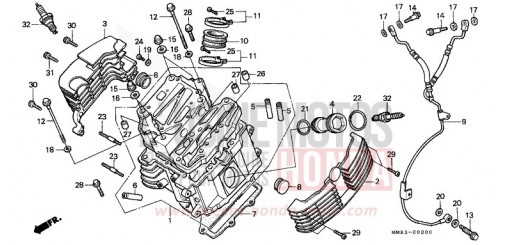 CULASSE (AVANT) VT1100CR de 1994